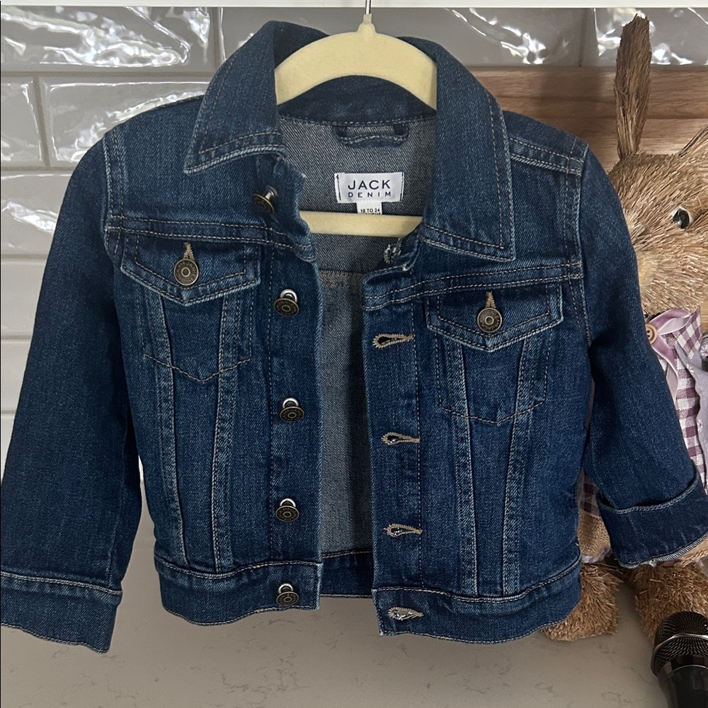 Janie and Jack Dark Blue Denim Jacket